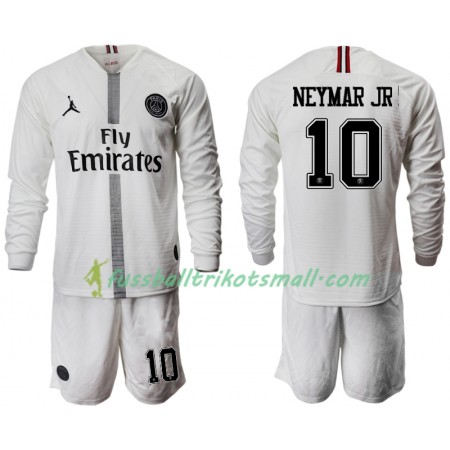 Fußballtrikots Paris Saint-Germain NEYMAR JR 10 Jodan Weiß Kinder 2018-2019 Langarm Ausweichtrikot kaufen